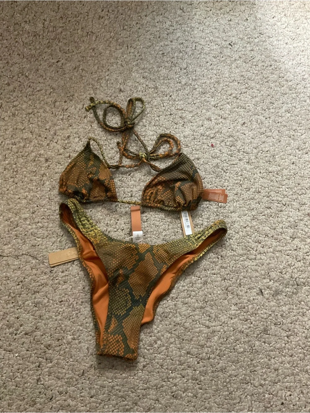 SKIMS Snake Print Bikini Set